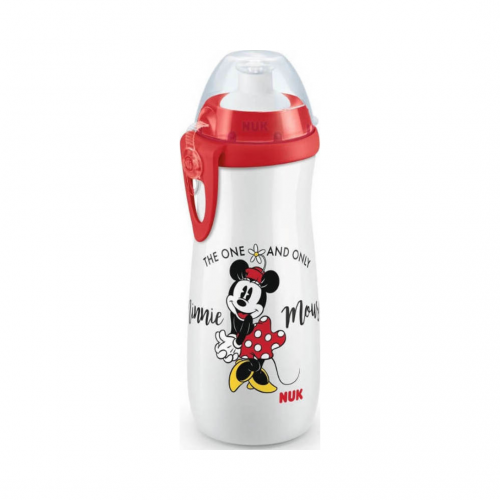 NUK Παγουράκι Sports Cup Disney Minnie με καπάκι Push-Pull (10.255.413) 24+ μηνών 450 ml